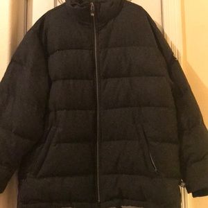 Wool and down puffer